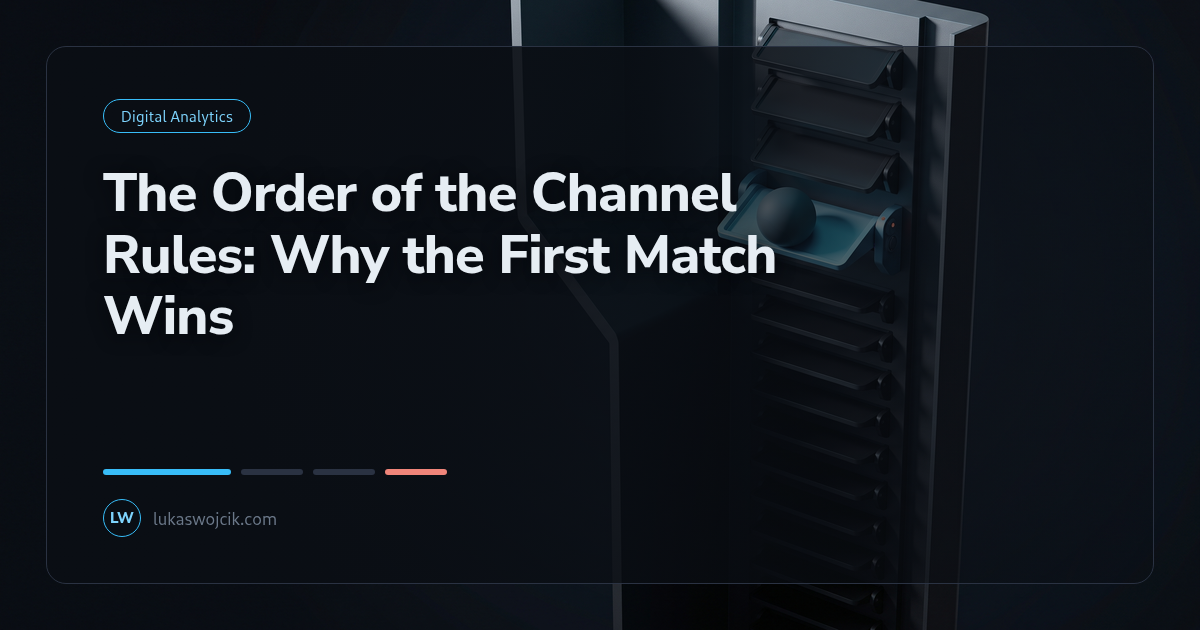 The Order of the Channel Rules: Why the First Match Wins