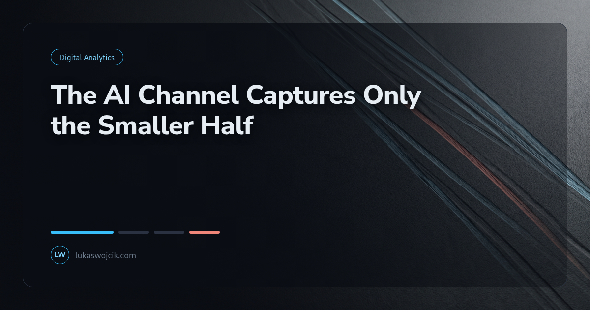 The AI Channel Captures Only the Smaller Half