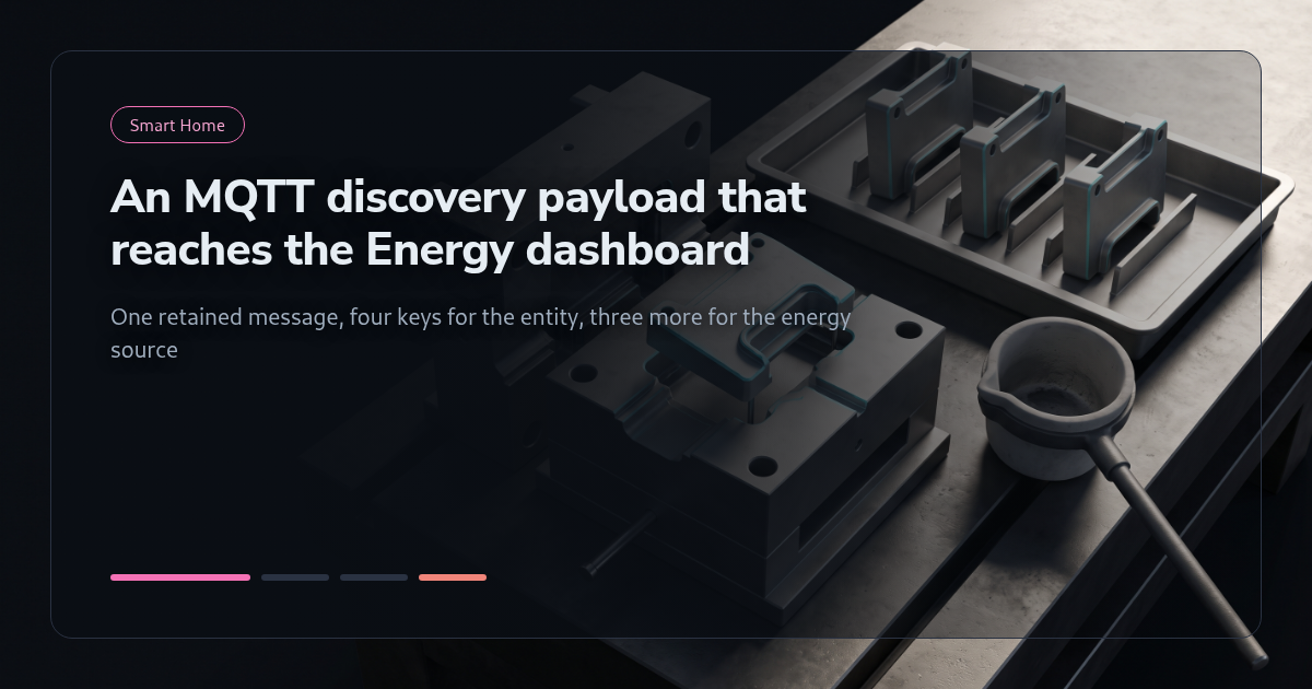 Tutorial: Publishing an MQTT Discovery Payload That Reaches the Energy Dashboard
