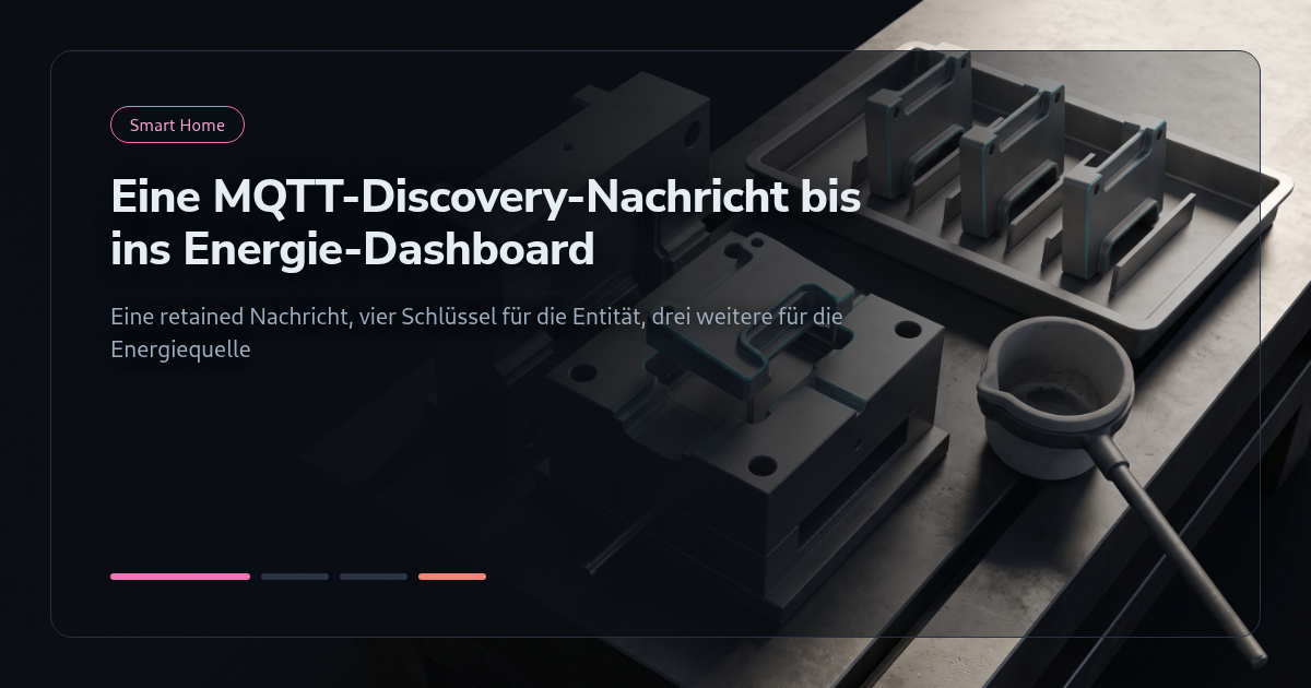 Tutorial: Eine MQTT-Discovery-Nachricht veröffentlichen, die im Energie-Dashboard ankommt