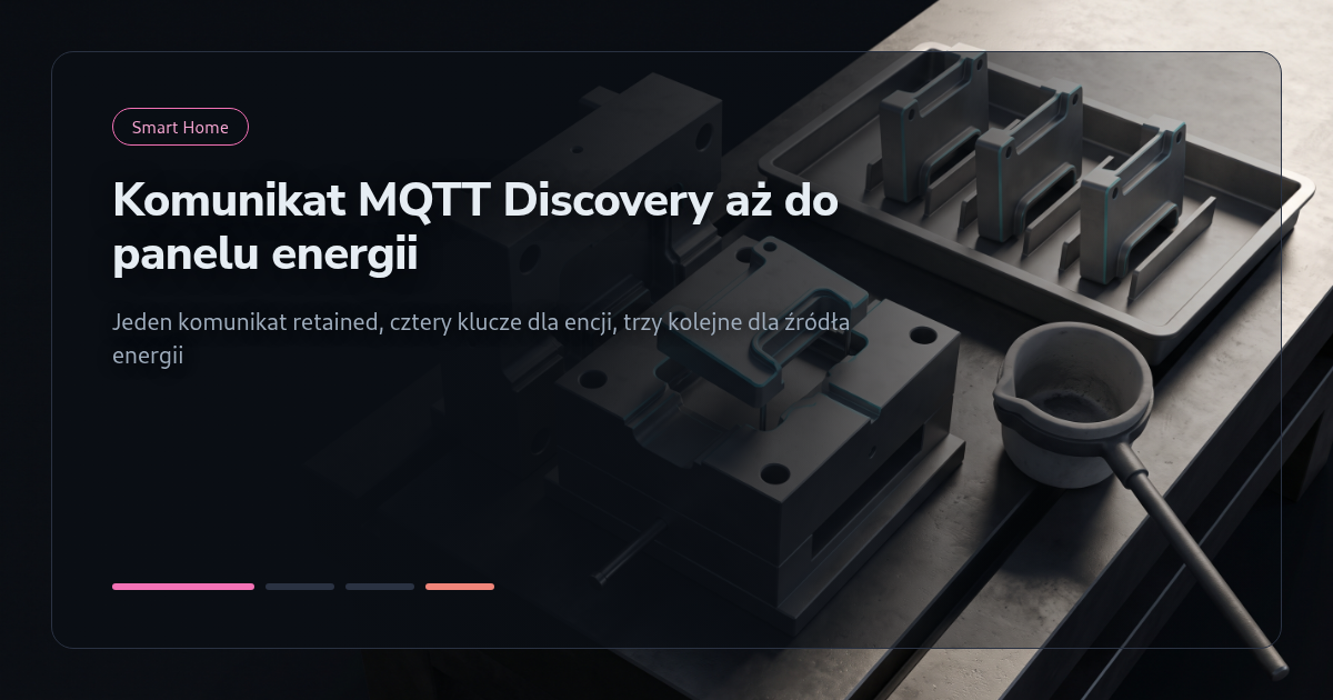 Tutorial: Publikowanie komunikatu MQTT Discovery, który trafia do panelu energii