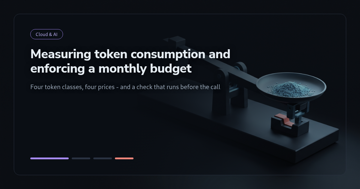 Tutorial: Measuring Token Consumption per Request and Enforcing a Monthly Budget