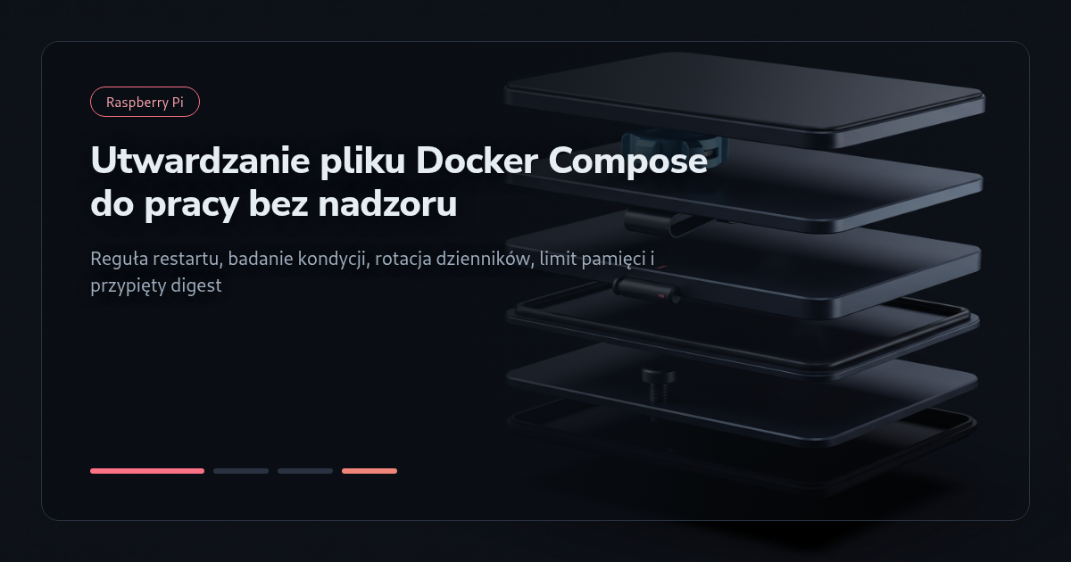 Tutorial: Utwardzanie pliku Docker Compose do pracy bez nadzoru na Raspberry Pi