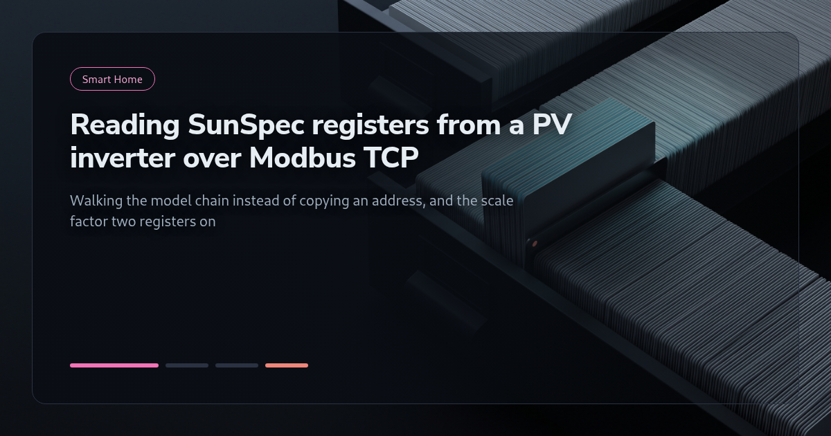 Tutorial: Reading SunSpec Registers From a PV Inverter Over Modbus TCP