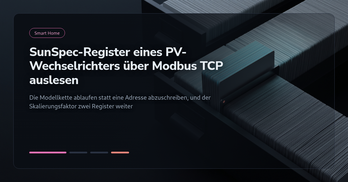 Tutorial: SunSpec-Register eines PV-Wechselrichters über Modbus TCP auslesen