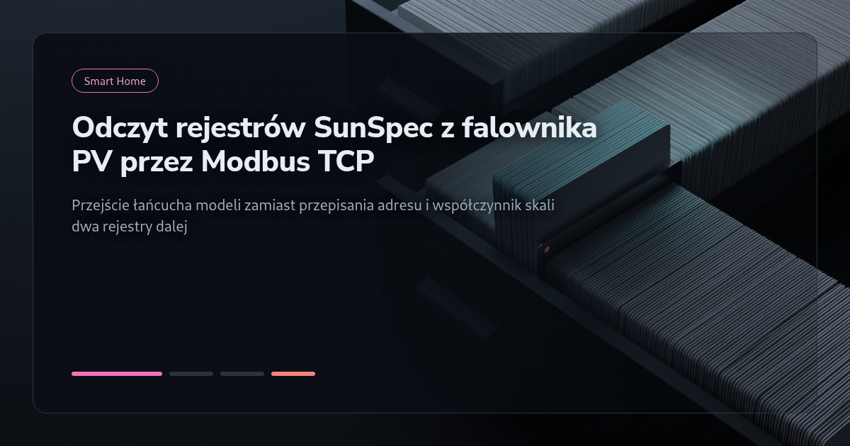 Tutorial: Odczyt rejestrów SunSpec z falownika PV przez Modbus TCP