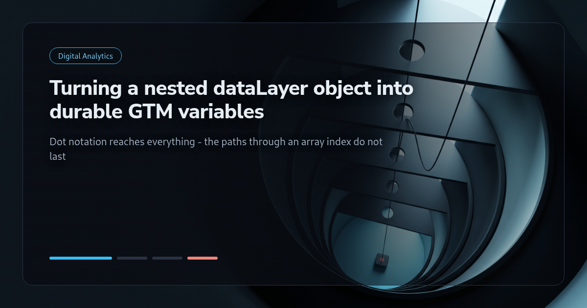 Tutorial: Turning a Nested dataLayer Object Into Durable GTM Variables
