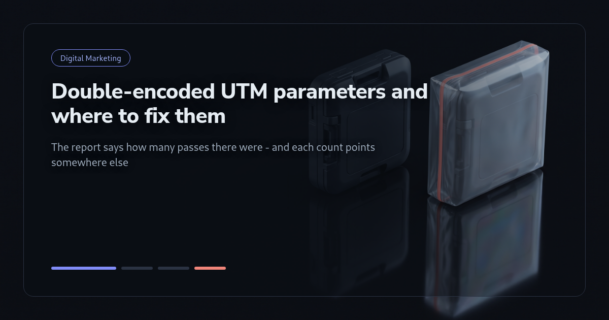 Tutorial: Double-Encoded UTM Parameters and Where to Fix Them