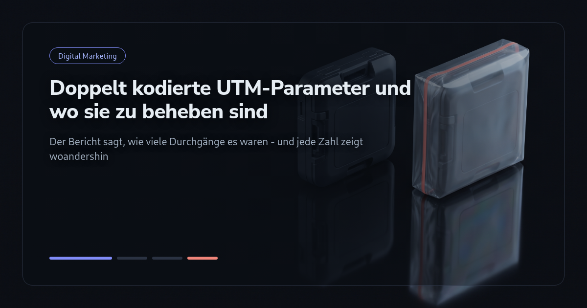 Tutorial: Doppelt kodierte UTM-Parameter und wo sie zu beheben sind