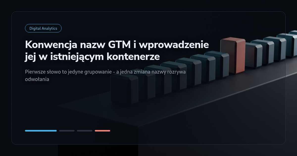 Tutorial: Ustalenie konwencji nazw GTM i wprowadzenie jej w istniejącym kontenerze