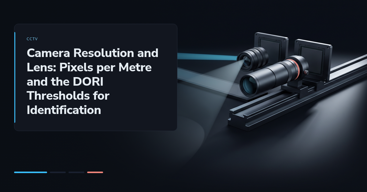 Camera Resolution and Lens: Pixels per Metre and the DORI Thresholds for Identification