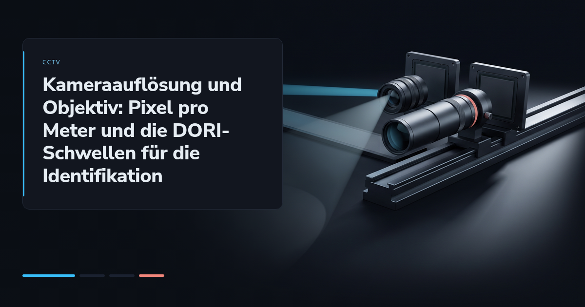 Kameraauflösung und Objektiv: Pixel pro Meter und die DORI-Schwellen für die Identifikation