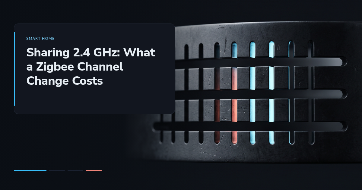 Sharing 2.4 GHz: What a Zigbee Channel Change Costs