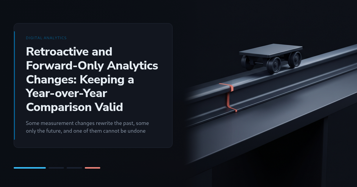 Retroactive and Forward-Only Analytics Changes: Keeping a Year-over-Year Comparison Valid