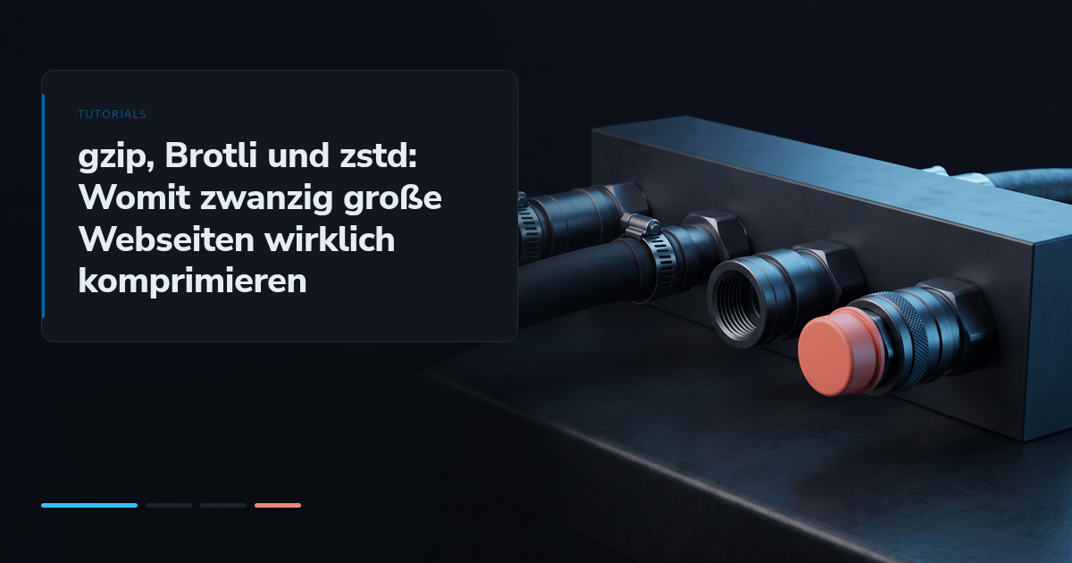 gzip, Brotli und zstd: Womit zwanzig große Webseiten wirklich komprimieren