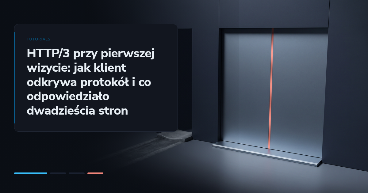 HTTP/3 przy pierwszej wizycie: jak klient odkrywa protokół i co odpowiedziało dwadzieścia stron
