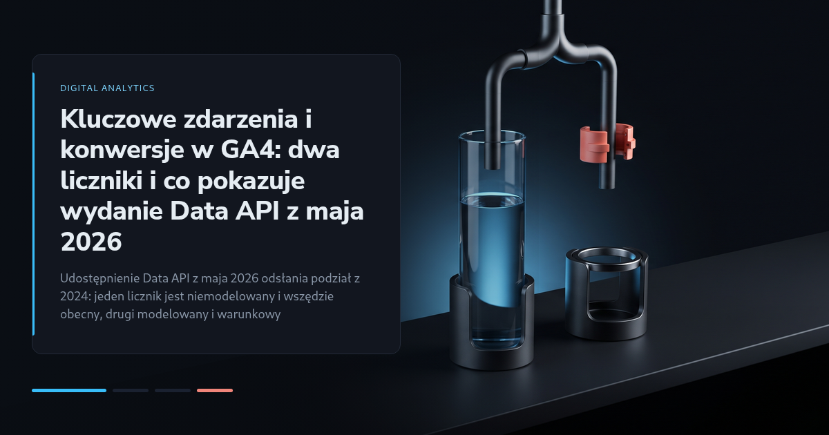 Kluczowe zdarzenia i konwersje w GA4: dwa liczniki i co pokazuje wydanie Data API z maja 2026