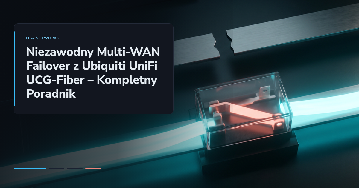 Niezawodny Multi-WAN Failover z Ubiquiti UniFi UCG-Fiber – Kompletny Poradnik