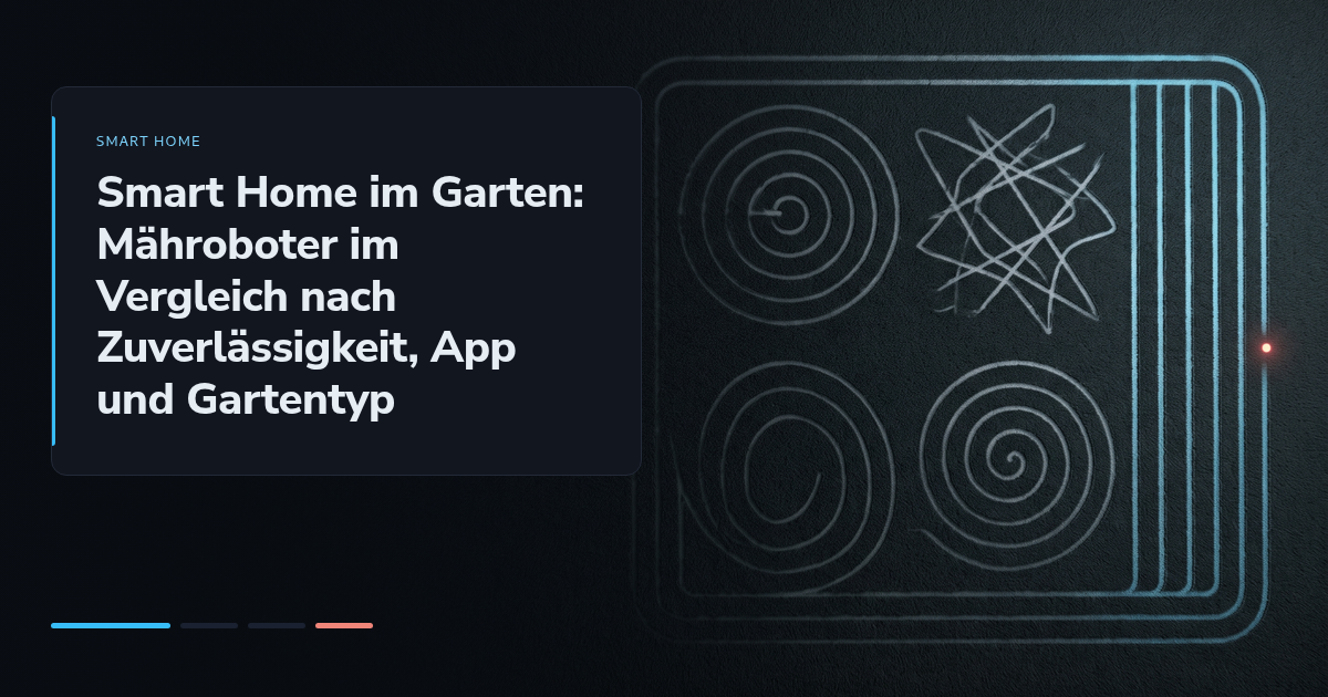 Smart Home im Garten: Mähroboter im Vergleich nach Zuverlässigkeit, App und Gartentyp