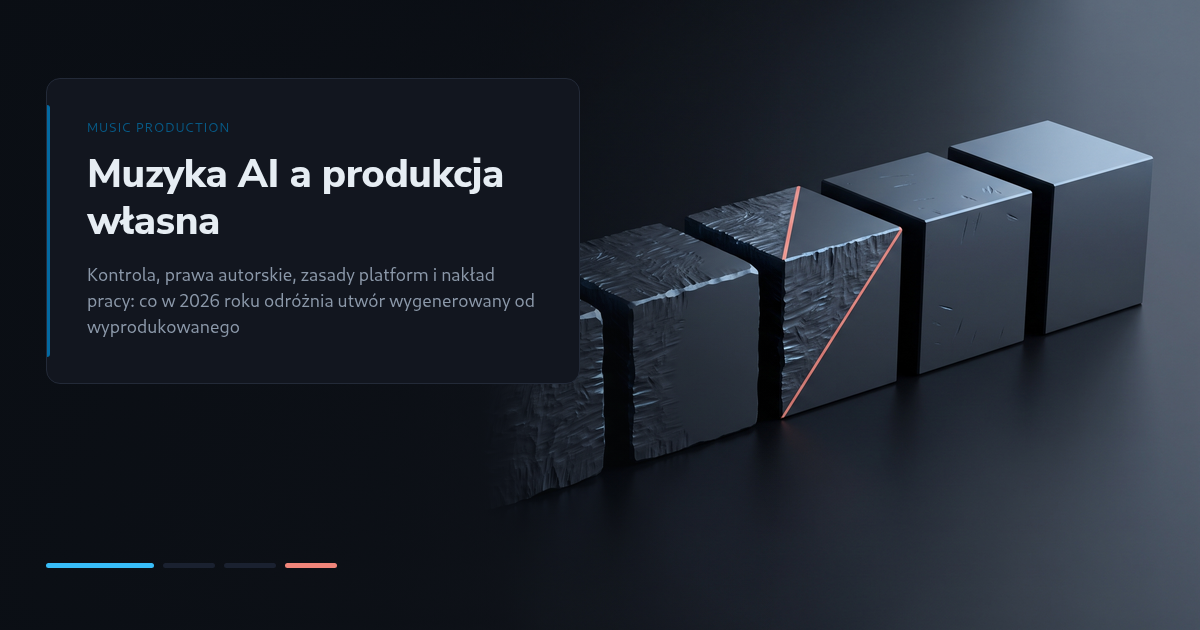 Muzyka AI a muzyka produkowana samodzielnie w 2026 roku: kontrola, prawa autorskie i nakład pracy