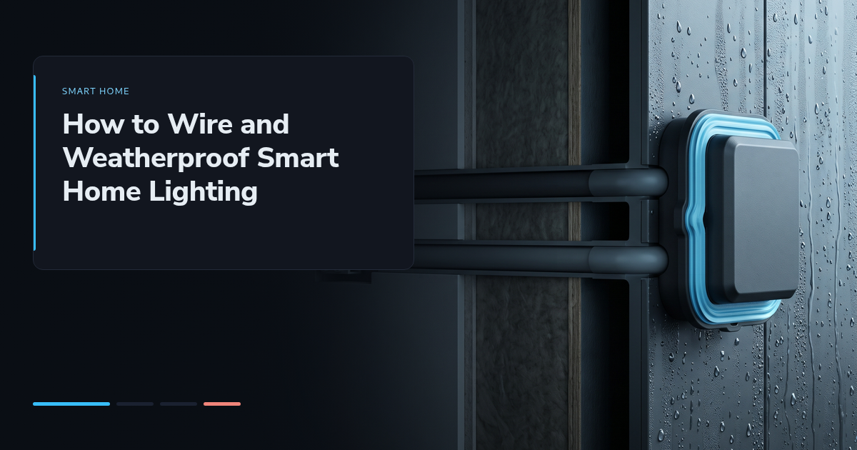 How to Wire and Weatherproof Smart Home Lighting