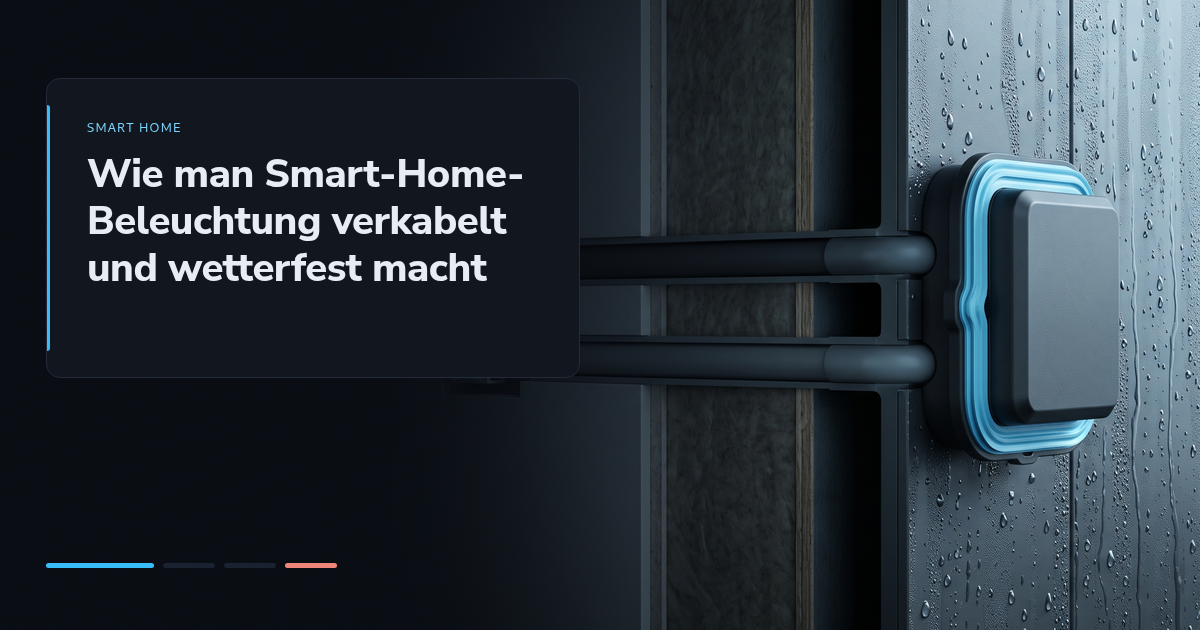 Wie man Smart-Home-Beleuchtung verkabelt und wetterfest macht