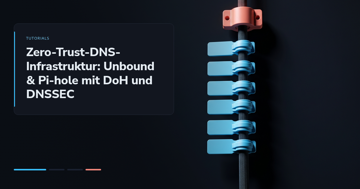 Zero-Trust-DNS-Infrastruktur: Unbound & Pi-hole mit DoH und DNSSEC