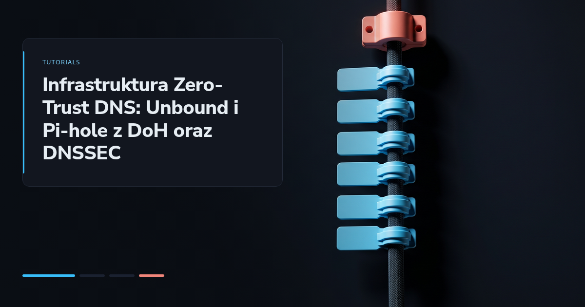 Infrastruktura Zero-Trust DNS: Unbound i Pi-hole z DoH oraz DNSSEC