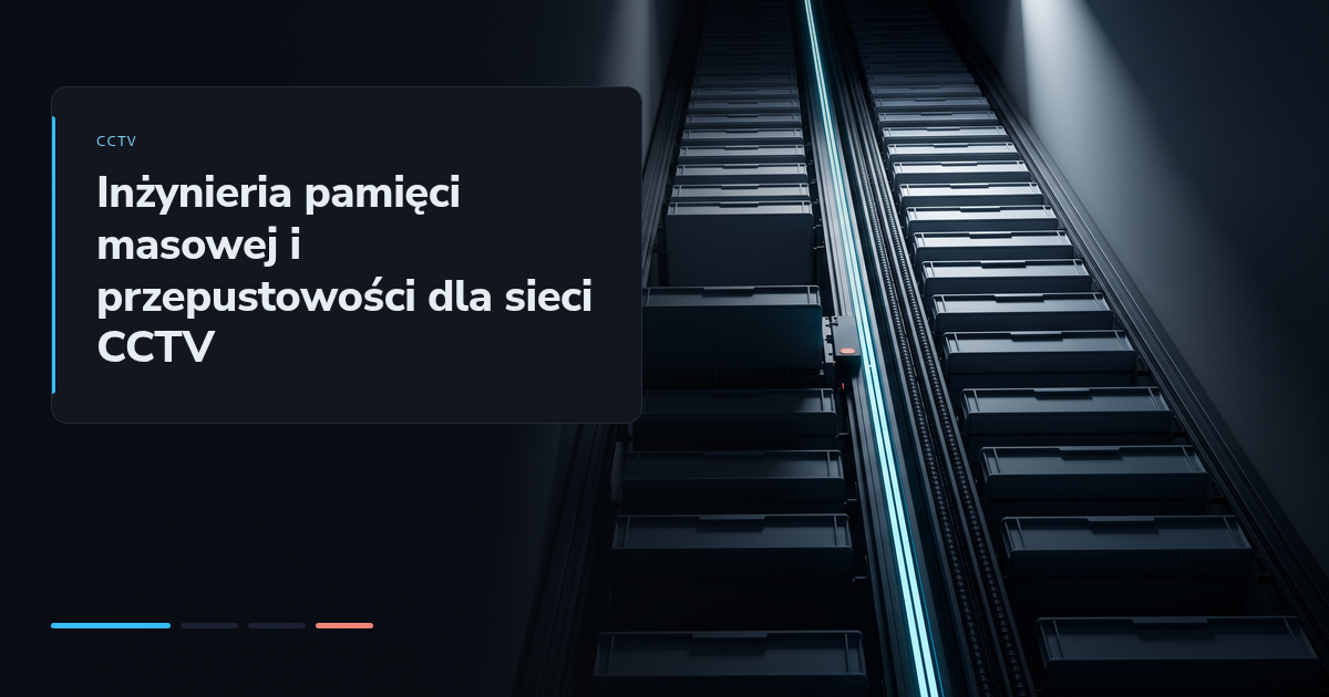 Inżynieria pamięci masowej i przepustowości dla sieci CCTV