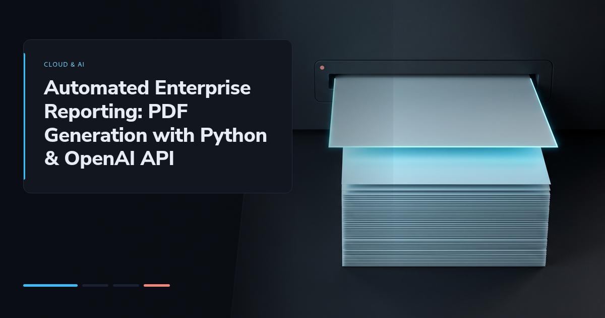 Automated Enterprise Reporting: PDF Generation with Python & OpenAI API