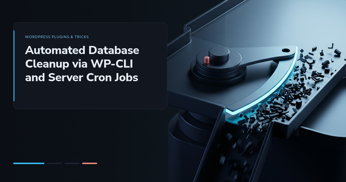 Automated Database Cleanup via WP-CLI and Server Cron Jobs