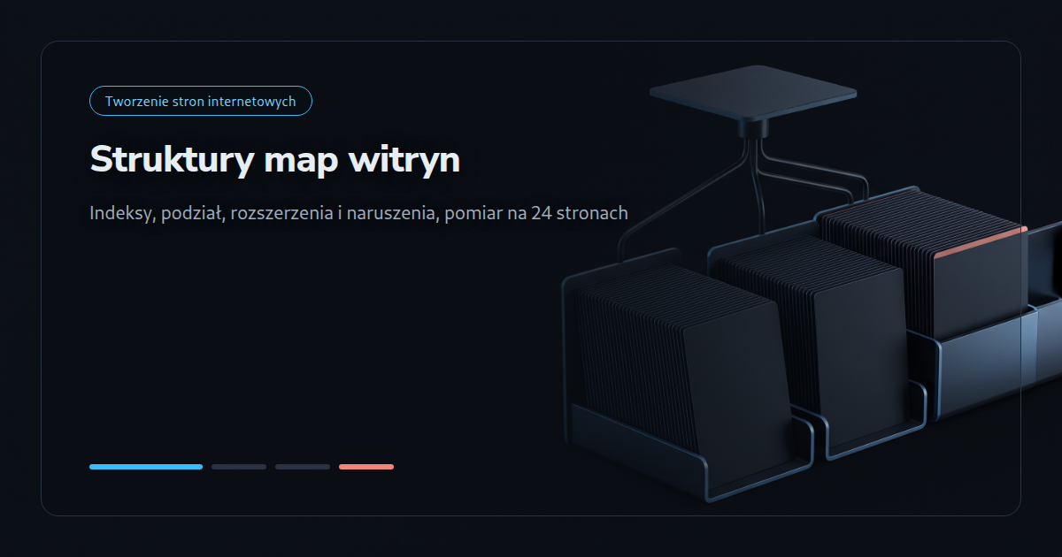 Struktury map witryn zmierzone na 24 stronach: indeksy, podział, rozszerzenia i naruszenia