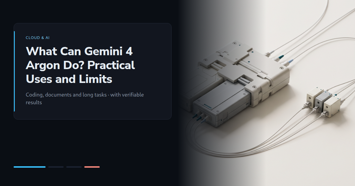 What Can Gemini 4 Argon Do? Practical Uses and Limits