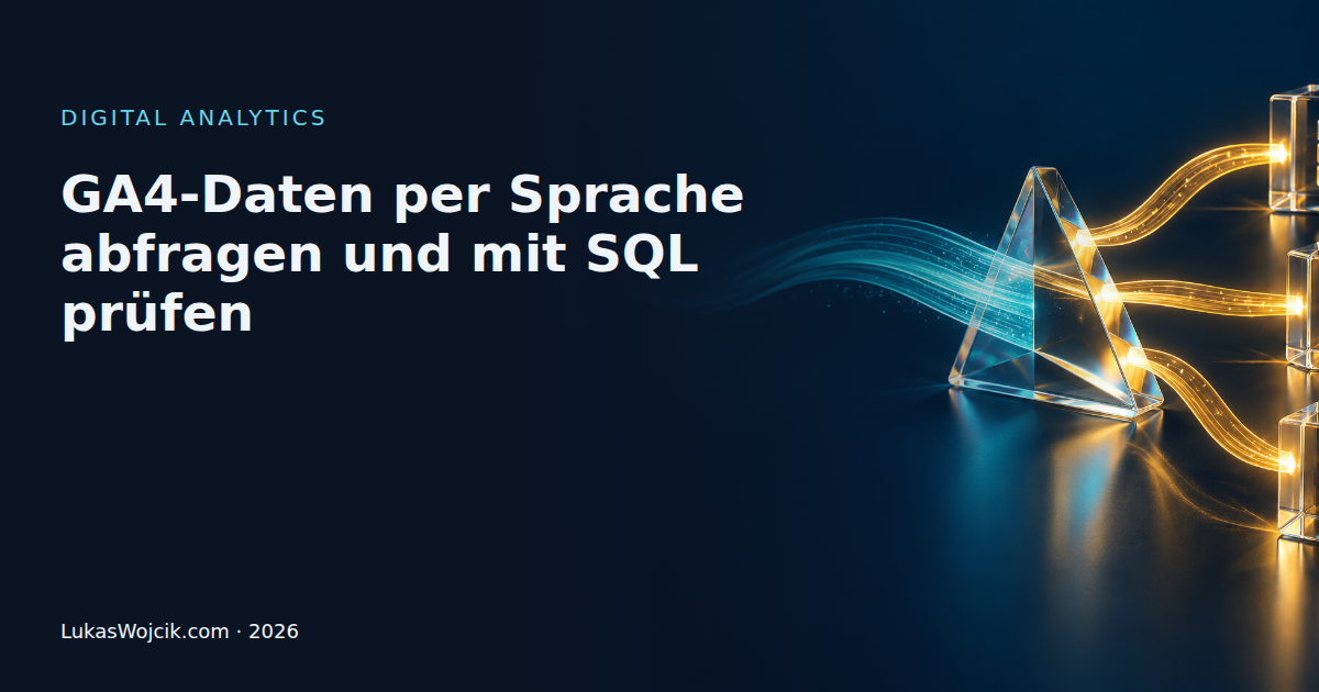 GA4-Daten per Sprache abfragen und mit SQL prüfen
