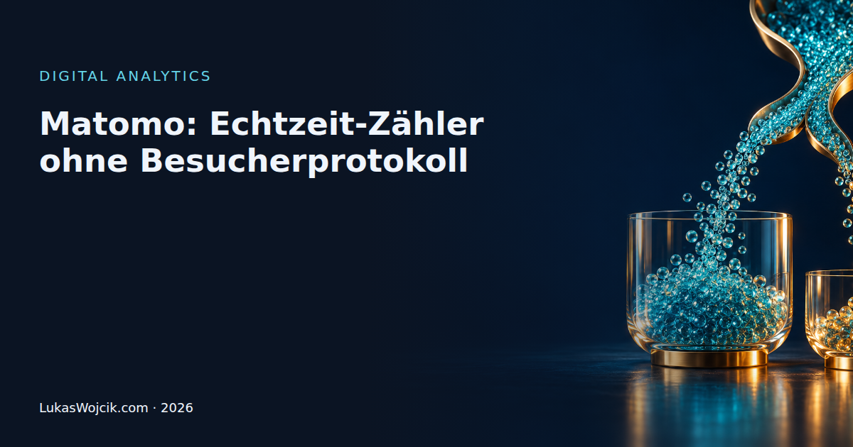 Matomo: Echtzeit-Zähler ohne Besucherprotokoll