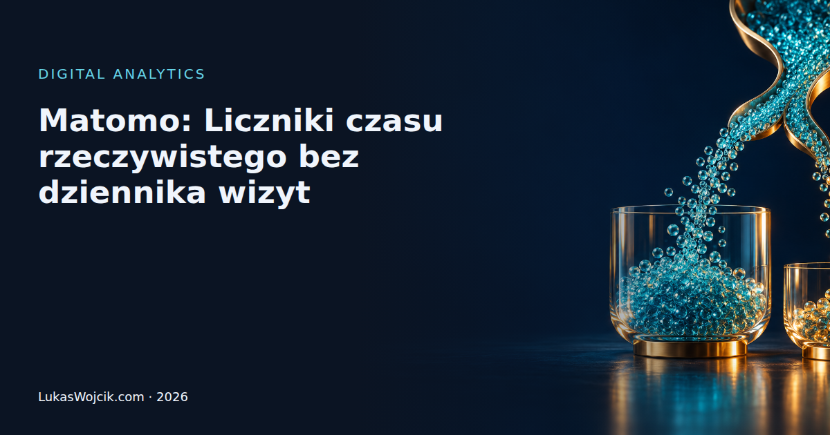 Matomo: Liczniki czasu rzeczywistego bez dziennika wizyt