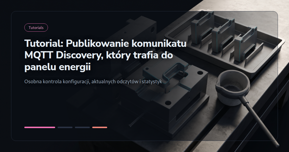 Tutorial: Publikowanie komunikatu MQTT Discovery, który trafia do panelu energii