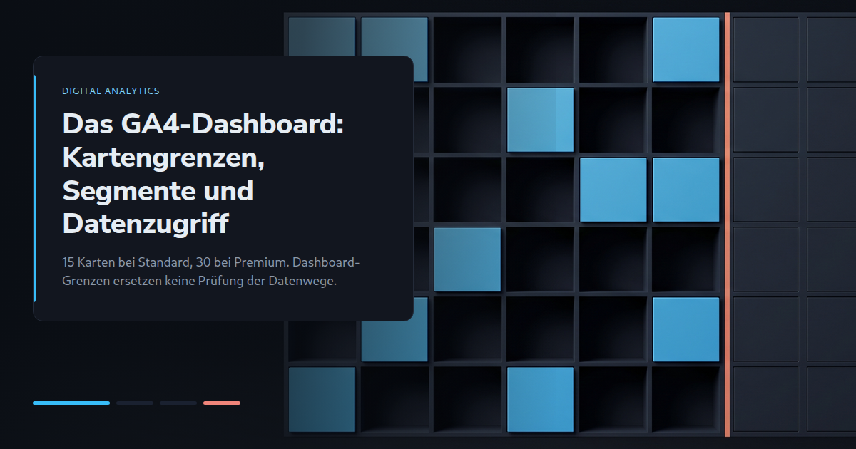 Das GA4-Dashboard: Kartengrenzen, Segmente und Datenzugriff