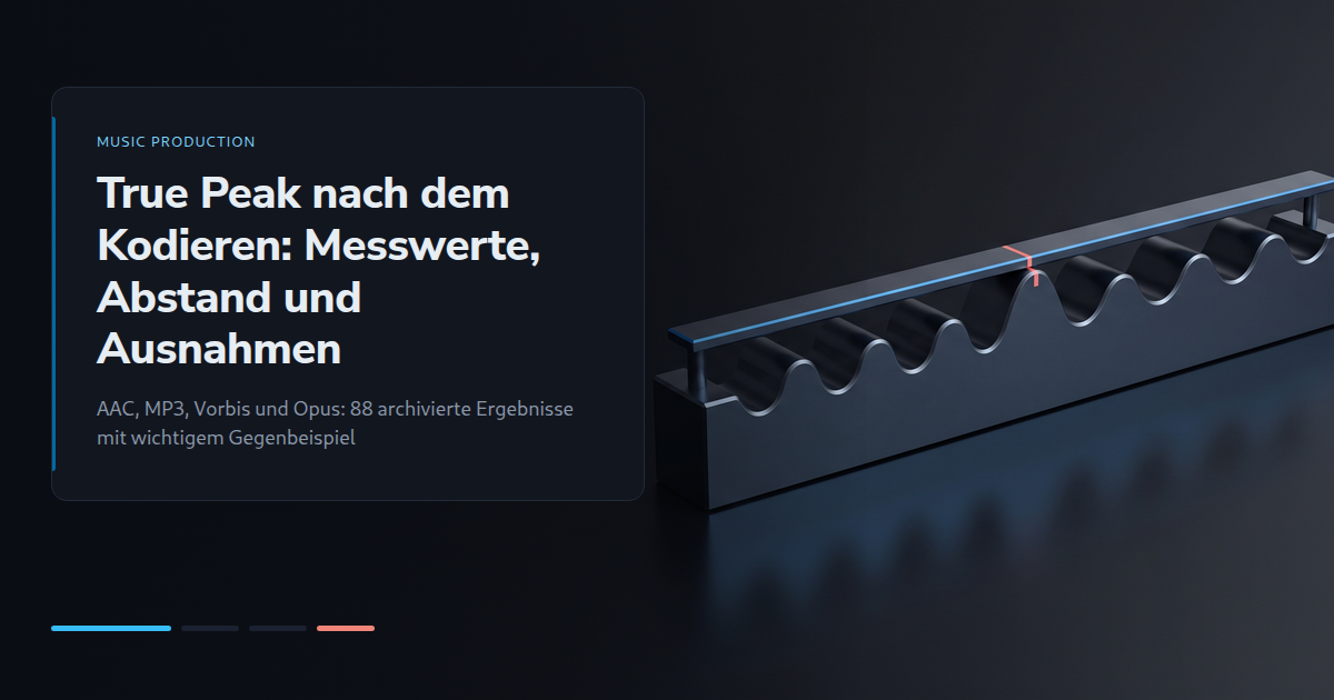 True Peak nach dem Kodieren: Messwerte, Abstand und Ausnahmen