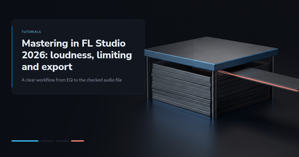 Mastering in FL Studio 2026: loudness, limiting and export