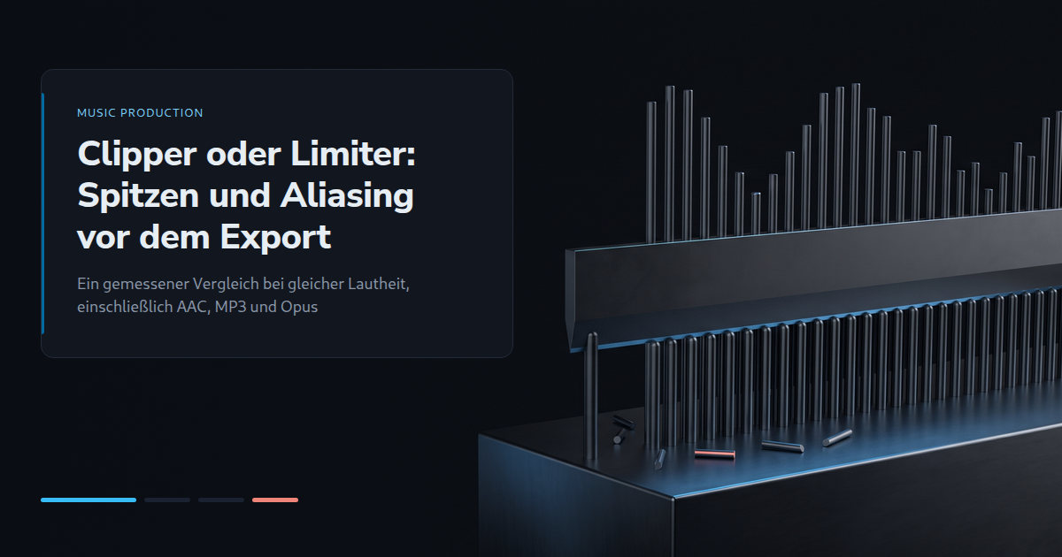 Clipper oder Limiter: Spitzen und Aliasing vor dem Export