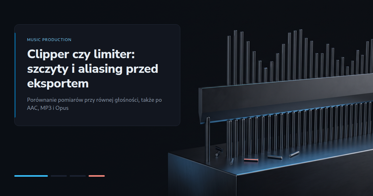 Clipper czy limiter: szczyty i aliasing przed eksportem