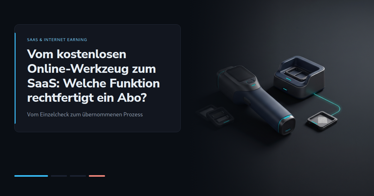 Vom kostenlosen Online-Werkzeug zum SaaS: Welche Funktion rechtfertigt ein Abo?