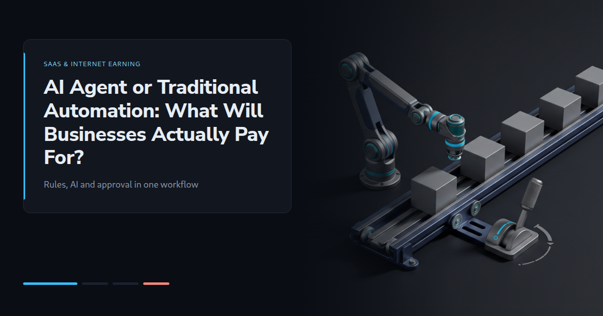 AI Agent or Traditional Automation: What Will Businesses Actually Pay For?