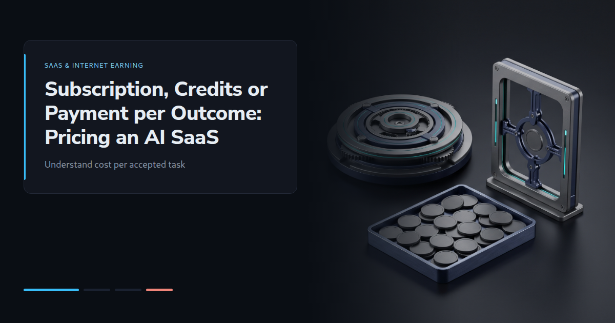 Subscription, Credits or Payment per Outcome: Pricing an AI SaaS