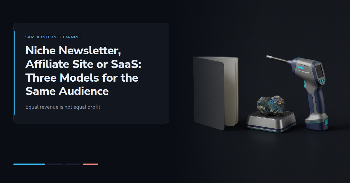 Niche Newsletter, Affiliate Site or SaaS: Three Models for the Same Audience
