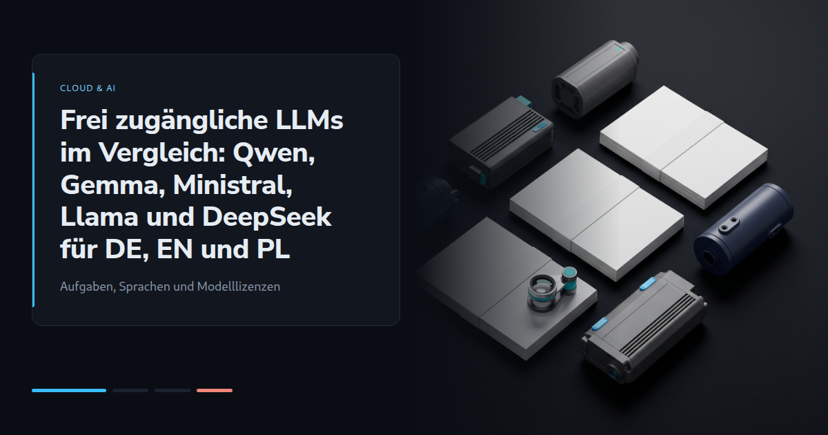 Frei zugängliche LLMs im Vergleich: Qwen, Gemma, Ministral, Llama und DeepSeek für DE, EN und PL