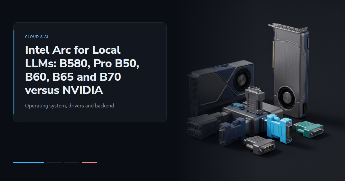 Intel Arc for Local LLMs: B580, Pro B50, B60, B65 and B70 versus NVIDIA