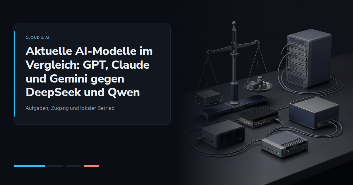Aktuelle AI-Modelle im Vergleich: GPT, Claude und Gemini gegen DeepSeek und Qwen