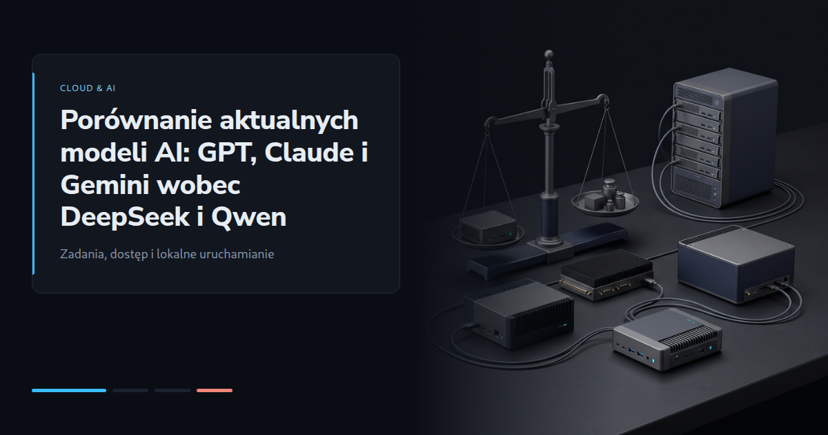 Porównanie aktualnych modeli AI: GPT, Claude i Gemini wobec DeepSeek i Qwen